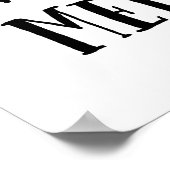 Bitte entschuldigen Sie den Durcheinander-Schwarz- Poster (Ecke)