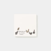 Bitte entschuldigen Sie meine Chicken Scratch Post Post-it Klebezettel (Vorderseite)