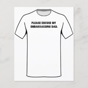 Bitte entschuldigen Sie meinen Embarrassing-Vater Flyer