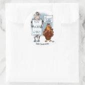 Bitte Erntedank Day Runder Aufkleber (Tasche)