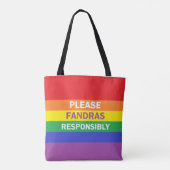 Bitte Fandras verantwortungsbewusstes Tote Bag Tasche (Rückseite)