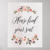 Bitte finden Sie Ihr Plakat für Ihr Sitzzeichen