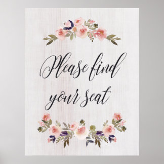 Bitte finden Sie Ihr Plakat für Ihr Sitzzeichen