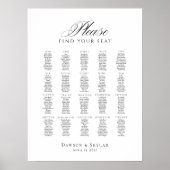 Bitte finden Sie Ihren Sitz bis zu 20 Tischen Sitz Poster (Vorne)