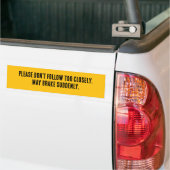 Bitte Folgen Sie Nicht Zu Nah Autoaufkleber (Auf Lkw)