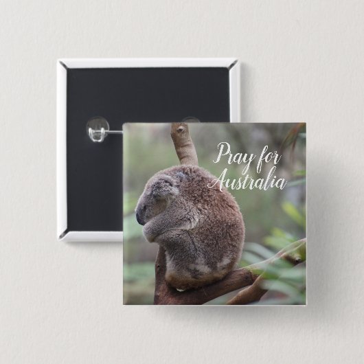 Bitte für Australien Button (Vorne & Hinten)