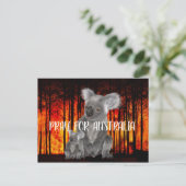 Bitte für Australien Postkarte (Stehend Vorderseite)