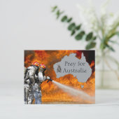 Bitte für Australien Postkarte (Stehend Vorderseite)