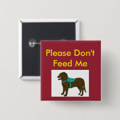 Bitte füttern Sie mir Sd nicht Button (Vorne & Hinten)