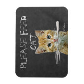 Bitte Füttre Cat Magnet (Vertikal)