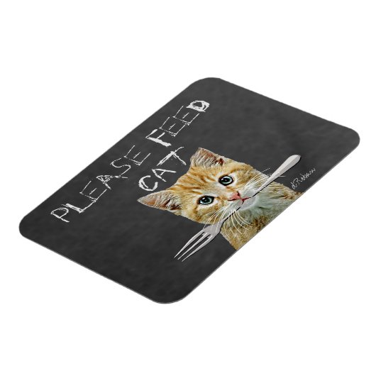 Bitte Füttre Cat Magnet (Linke Seite)