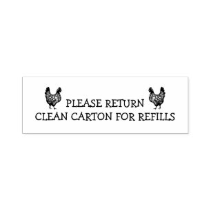 BITTE GEBEN SIE DIE REFILLKARTON ZURÜCK PERMASTEMPEL