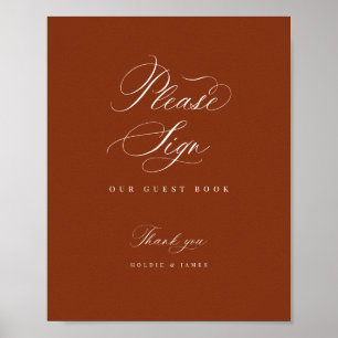 Bitte geben Sie Gast Book Empfang Table Poster an