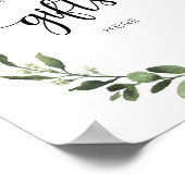 Bitte geben Sie Geschenke hier Party-Unterschrift Poster (Ecke)