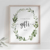 Bitte geben Sie Geschenke hier Party-Unterschrift Poster