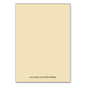 Bitte geben Sie mein Gästebuch an Tischnummer (Rückseite)