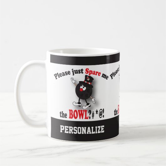 Bitte geben Sie mir die Schüssel - Spaß Kaffeetasse (Links)