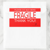 Bitte geben Sie nicht an und danke 1 Rechteckiger Aufkleber (Tasche)