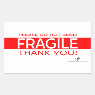 Bitte geben Sie nicht an und danken Sie 2 rechteck Rechteckiger Aufkleber