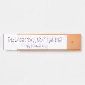 "BITTE GEBEN SIE NICHT EIN!" Türzeichen Türschild (Vorderseite )