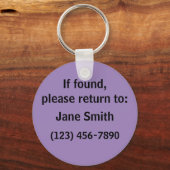 Bitte geben Sie verlorene Schlüssel zurück Schlüss Schlüsselanhänger (Vorderseite)