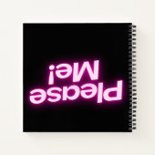 Bitte! Gedreht Notebook Notizblock (Rückseite)