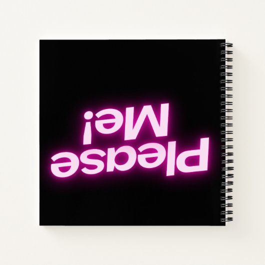 Bitte! Gedreht Notebook Notizblock (Rückseite)