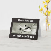 BITTE GEHEN SIE NICHT GO=ODER NEHMEN SIE MIR MIT. KARTE (Gelbe Blume)