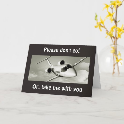 BITTE GEHEN SIE NICHT GO=ODER NEHMEN SIE MIR MIT. KARTE (Gelbe Blume)