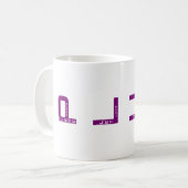 Bitte gelassen als Rave-Tasse Kaffeetasse (Vorderseite Links)