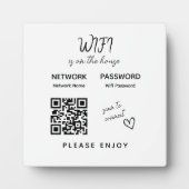 Bitte genießen Sie die WiFi-Kennwortprüfung, um QR Fotoplatte (Vorderseite)
