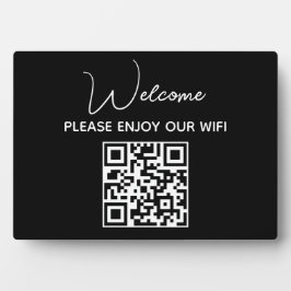 Bitte genießen Sie unser Wifi | WIFI - Begrüßungsc Fotoplatte