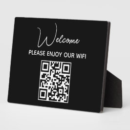 Bitte genießen Sie unser Wifi | WIFI - Begrüßungsc Fotoplatte