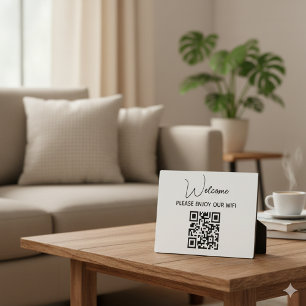 Bitte genießen Sie unser Wifi WIFI - Begrüßungsc Fotoplatte