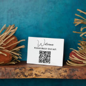 Bitte genießen Sie unser Wifi | WIFI - Begrüßungsc Fotoplatte (Seite)