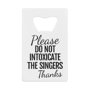 Bitte gib den Singers Bottle Opener nicht zu. Geldbeutel Flaschenöffner