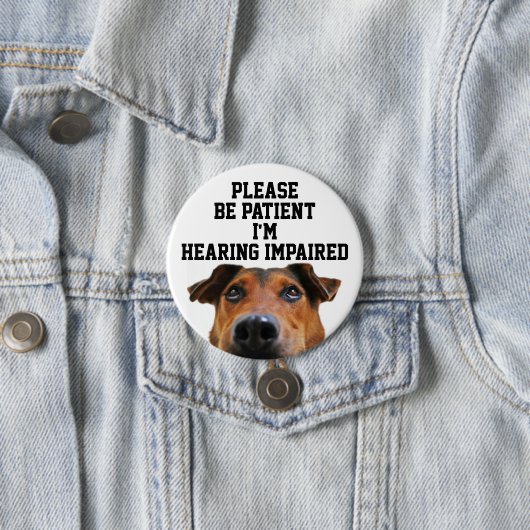 Bitte haben Sie Geduld, wenn ich ein beeinträchtig Button (Beispiel)