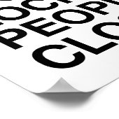 BITTE HALTEN SIE AUF, DIE MENSCHEN IN SCHLOSSEN ZU POSTER (Ecke)