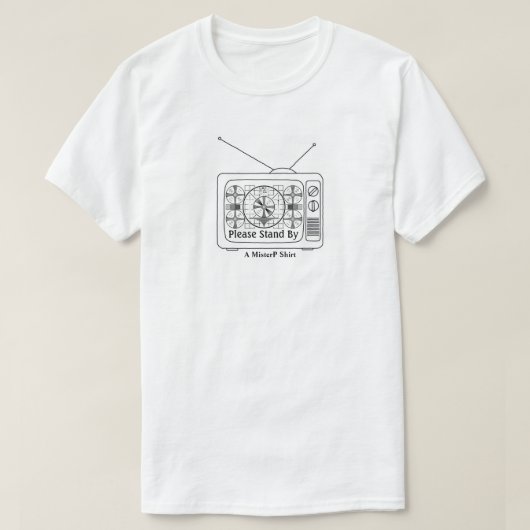 Bitte halten Sie sich durch - ein MisterP-Shirt T-Shirt (Design vorne)