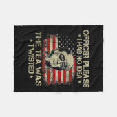 Bitte hatte ich keine Ahnung von dem Tee gefleckte Fleecedecke (Vorderseite (Horizontal))
