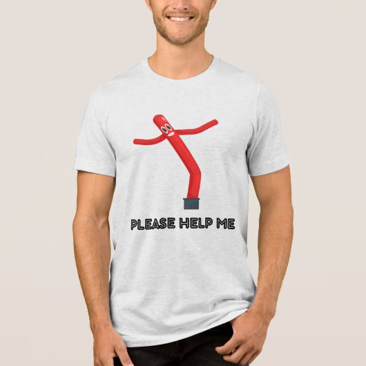 Bitte helfen Sie mir Tri-Blend Shirt (Vorderseite)