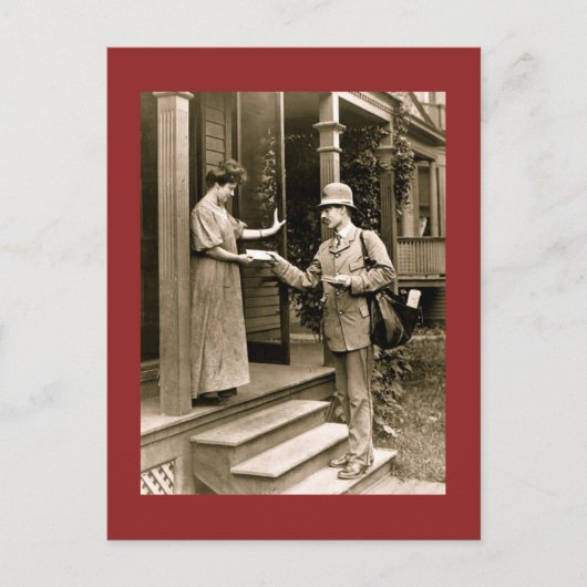 Bitte Herrn Postman Postkarte (Vorderseite)