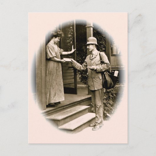 Bitte Herrn Postman Postkarte (Vorderseite)