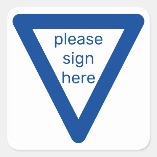 bitte hier aufklebern quadratischer aufkleber (Vorderseite)