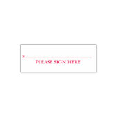 Bitte hier Eigene Textsignatur unterzeichnen Permastempel (Design)