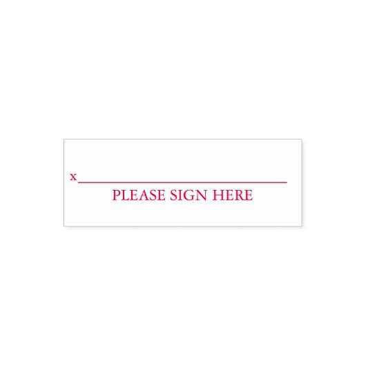 Bitte hier Eigene Textsignatur unterzeichnen Permastempel (Design)