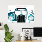 Bitte holen Sie sich das Autoplakat Poster (Heimbüro)