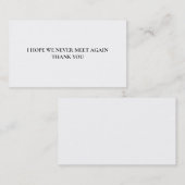 Bitte hör auf, Introvertiert zu extrovertieren Fun Visitenkarte (Vorne/Hinten)