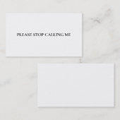 Bitte hör auf, Introvertiert zu extrovertieren Fun Visitenkarte (Vorne/Hinten)