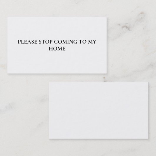 Bitte hör auf, Introvertiert zu extrovertieren Fun Visitenkarte (Vorne/Hinten)